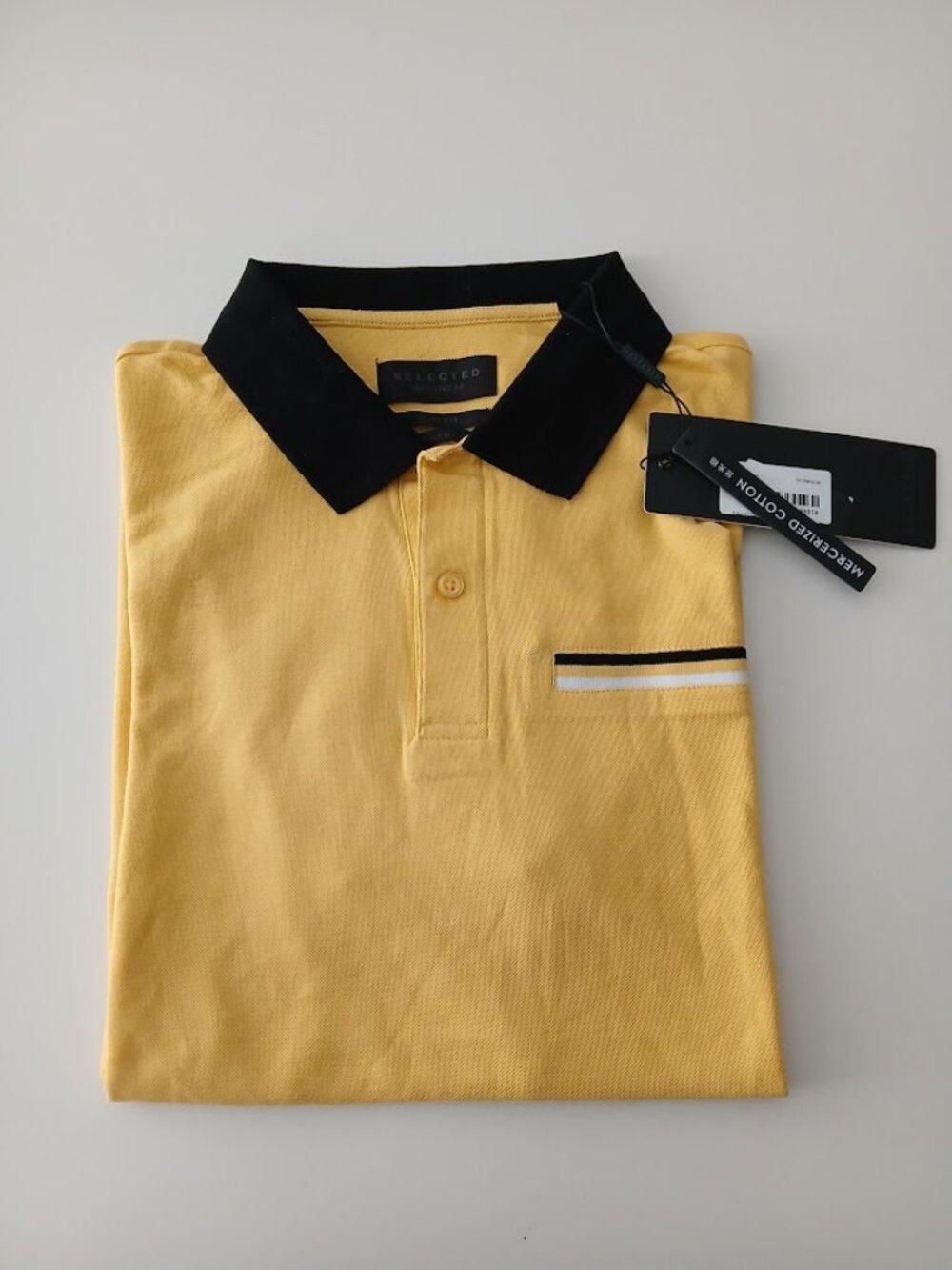 SELECTED - Men's 100% Cotton Polo Shirt - M - NWT